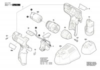 Bosch 3 601 JF3 001 Gsb 1080-2-Li Cordl Perc Screwdr 10.8 V / Eu Spare Parts